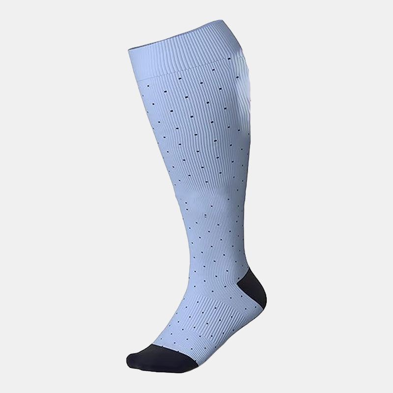 Plus Size Pink Polka Dot Compression Socks(3 Pairs) - image 7