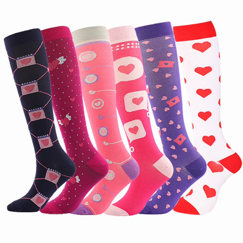 Heart Love Compression Socks(6 Pairs)