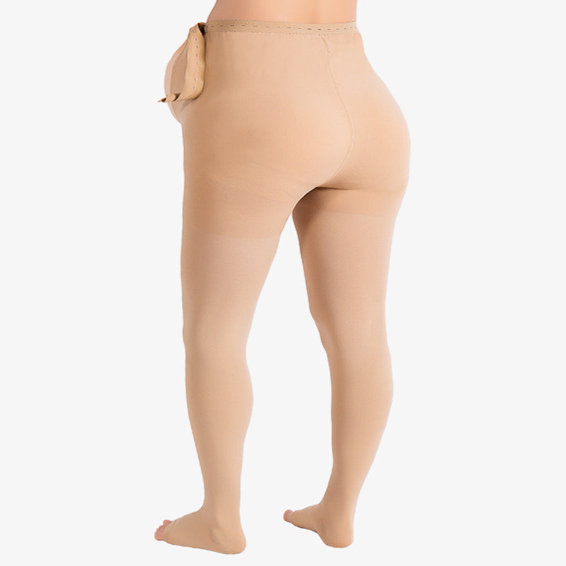 Plus Size Medical Footless Pregnancy Compression Tights(15-20mmhg) - image 3