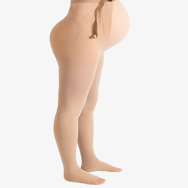 Plus Size Medical Footless Pregnancy Compression Tights(15-20mmhg) - image 9
