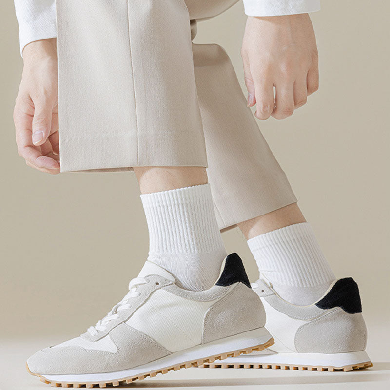 Plus Size Solid Color Soft Socks(6 Pairs)