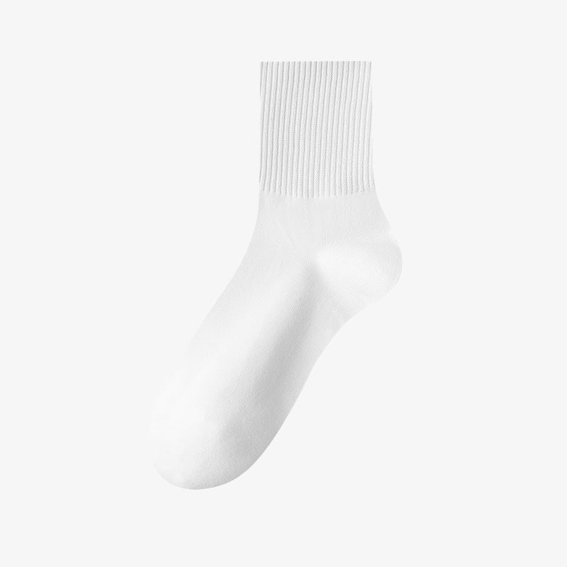 Plus Size Solid Color Soft Socks(6 Pairs)