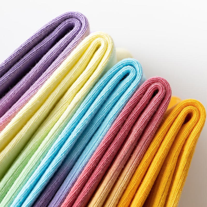 Plus Size Fashion Gradient Color Quarter Socks(5 Pairs)