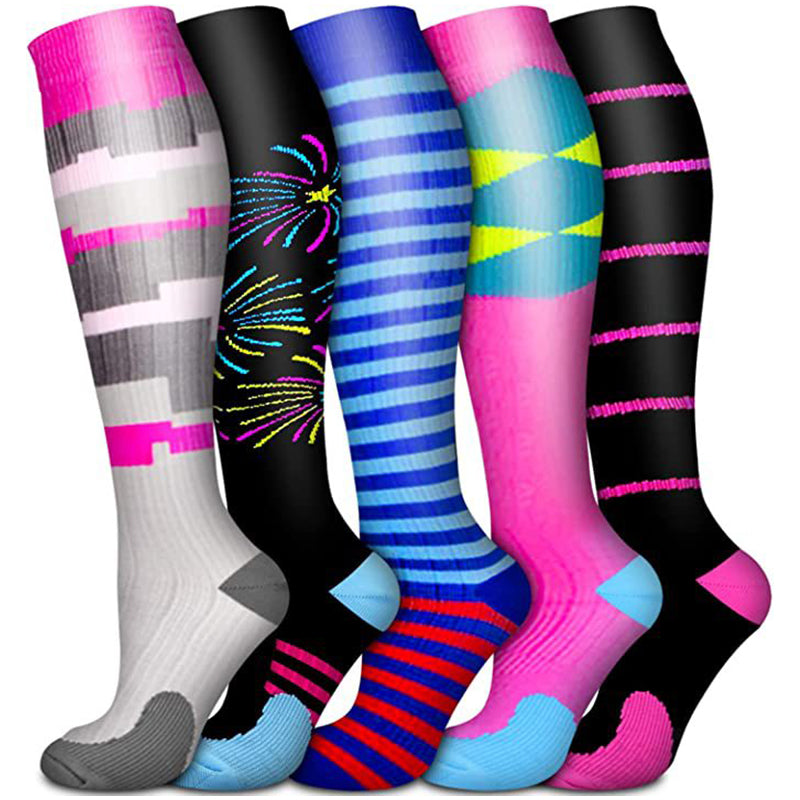 Fireworks Compression Socks(5 Pairs)