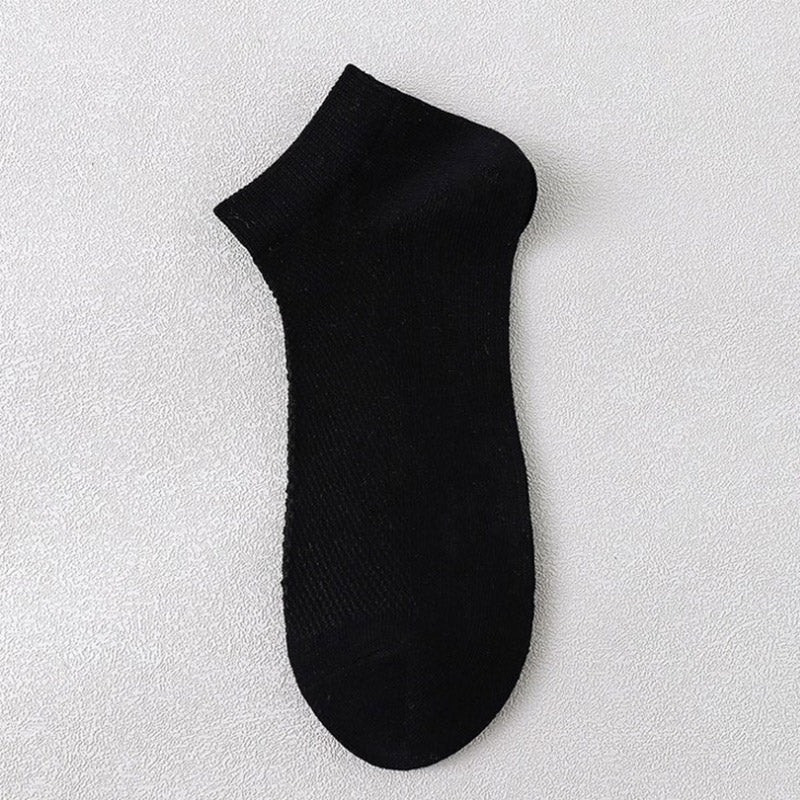 Plus Size Athletic Mesh Ankle Socks(12 Pairs) - Black - EU36-45(US3-11) - image 12