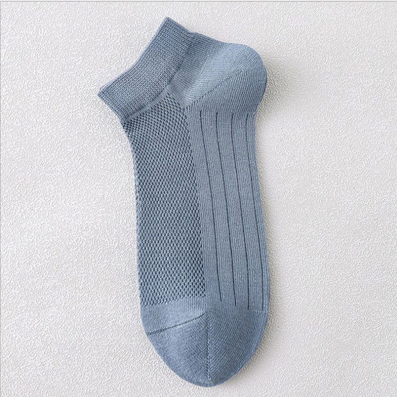 Plus Size Athletic Mesh Ankle Socks(12 Pairs) - Blue - EU36-45(US3-11) - image 14