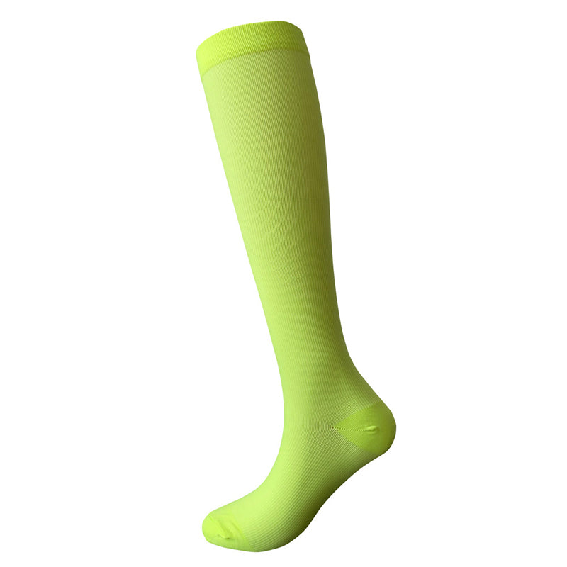 Solid Color Sport Compression Socks(3 Pairs)