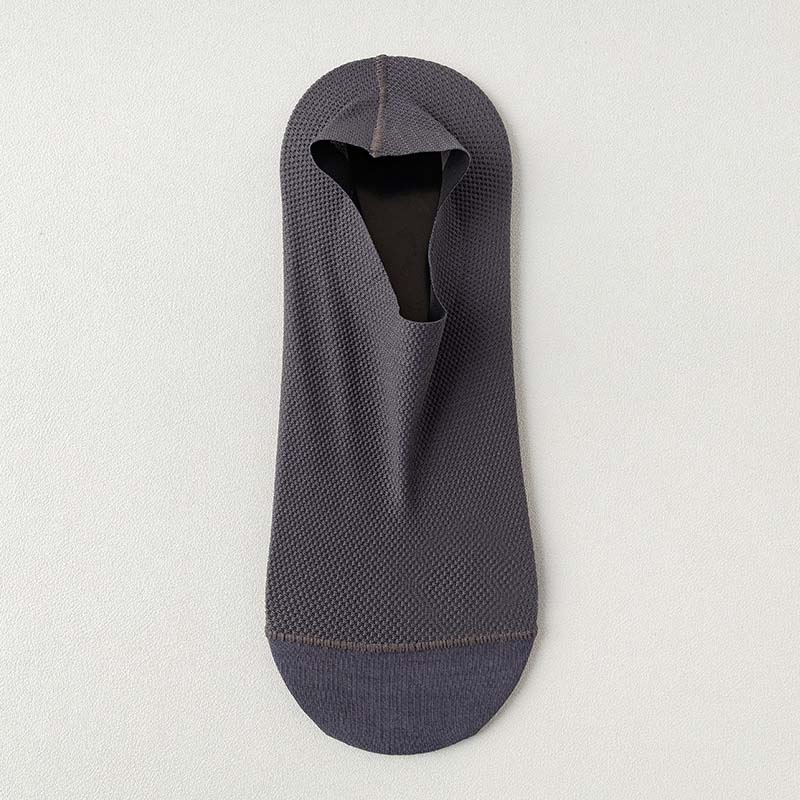 Ice Silk Breathable Ankle Socks(3 Pairs) - Dark Grey - EU39-46(US6-12) - image 20