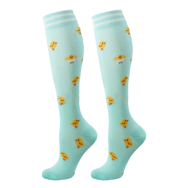 Colorful Animal Patterns Compression Socks(5 Pairs) - image 2