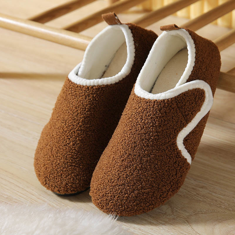 Plus Size Thick Sole Slipper Socks - Brown - 2XL - image 4