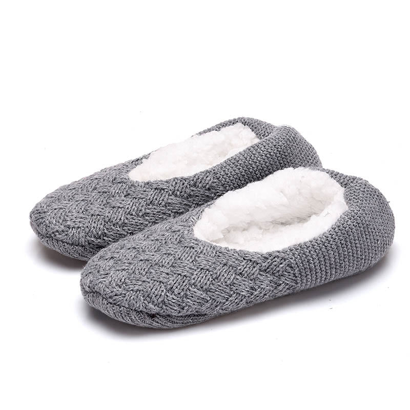 Plus Size Anti-slip Slipper Socks - Light Gray - EU43-45(US9-11) - image 3