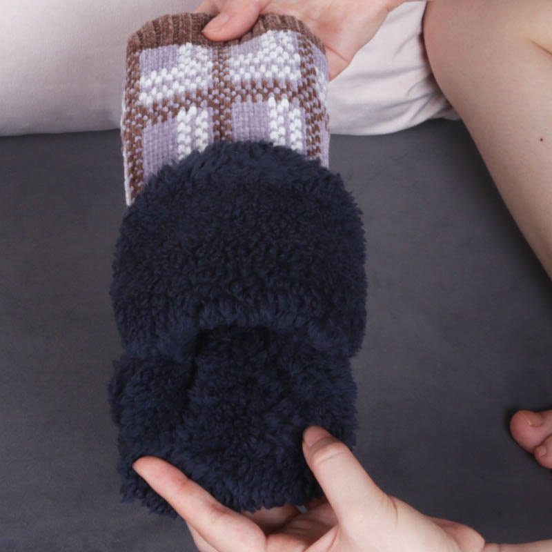 Plus Size Grid Slipper Socks - image 4