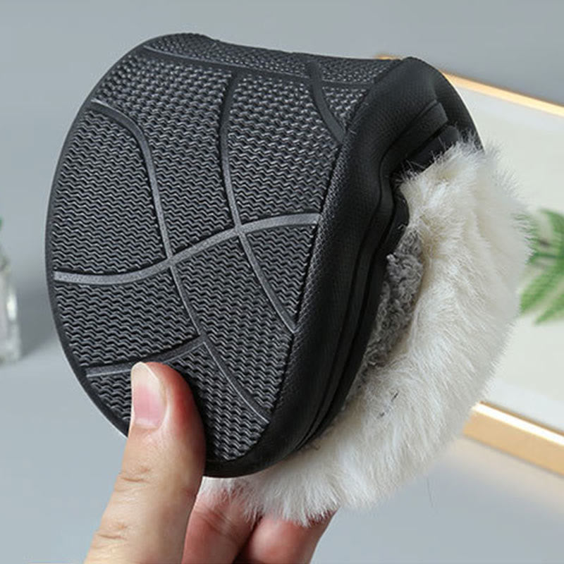 Plus Size Fur Lined Bedroom Slippers - image 4