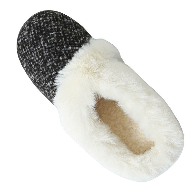 Plus Size Fur Lined Bedroom Slippers - image 9