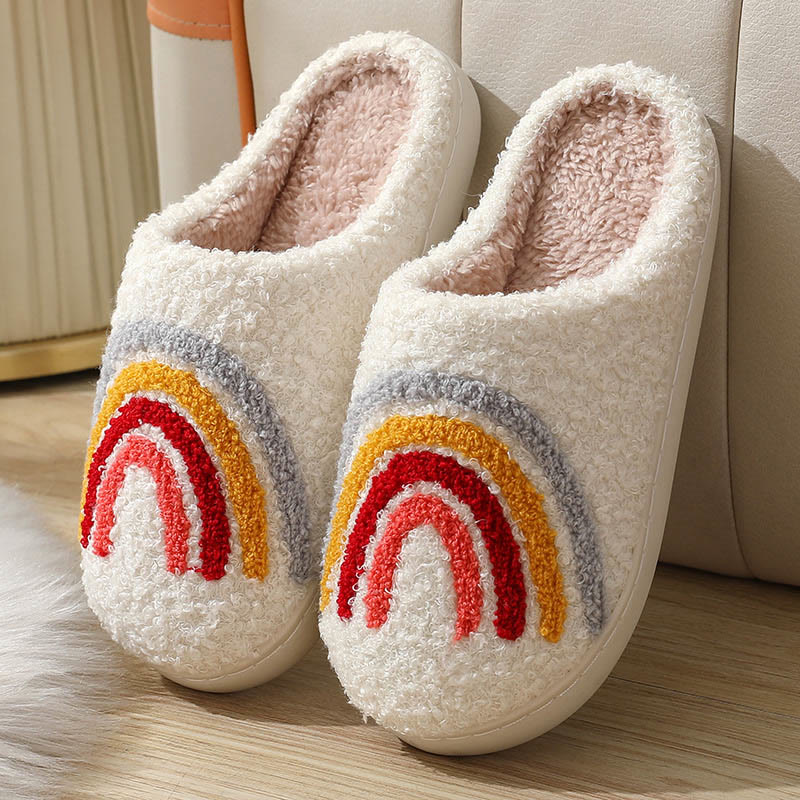Plus Size Rainbow Mushroom Slippers - Rainbow - EU42-43(US8.5-9) - image 11
