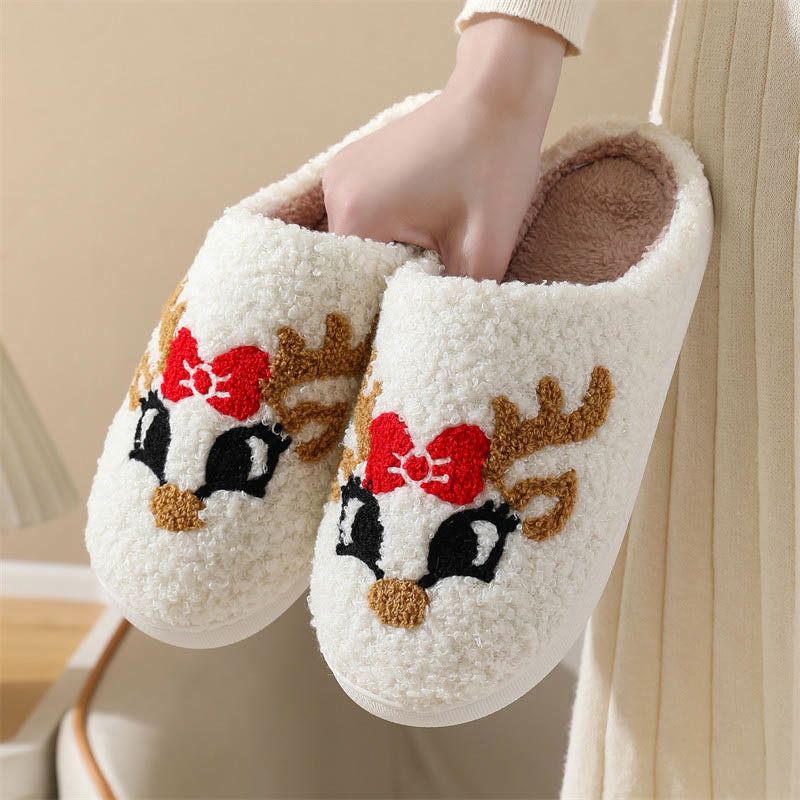 Plus Size Christmas Elements Slippers - B - EU42-43(US8.5-9) - image 2