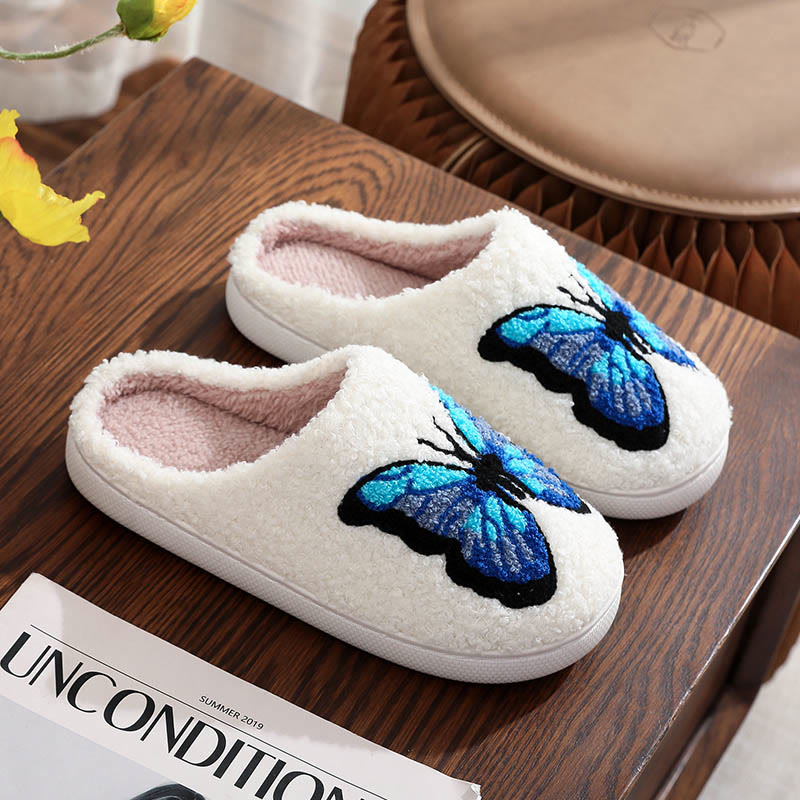 Plus Size Animal Pattern Slippers - Butterfly - EU 44-45(US 10-11) - image 9