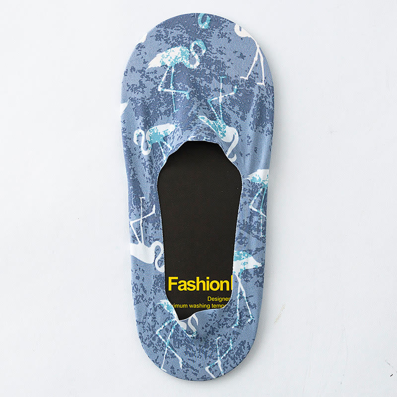 Animal Print No Show Socks(5 Pairs) - image 5