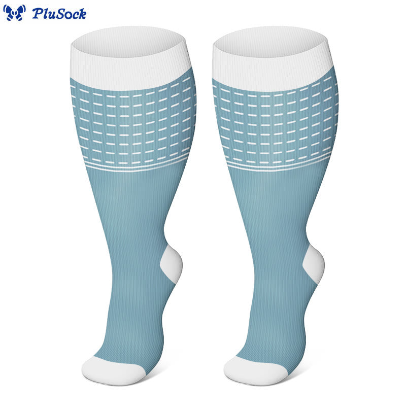 Plus Size Line Compression Socks