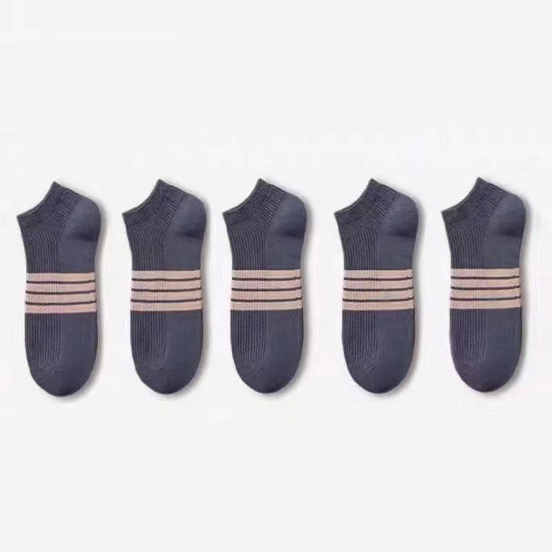 Stripe Ankle Socks(10 Pairs) - Dark Blue - EU39-44(US6-10) - image 12