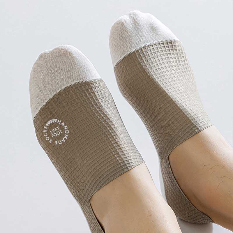 Waffle Ice Silk No Show Socks(6 Pairs) - image 13