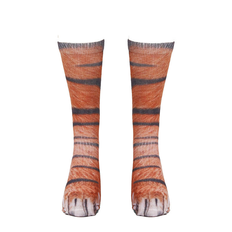 Plus Size Horse Eagle Tiger Paws Quarter Socks(3 Pairs) - image 11