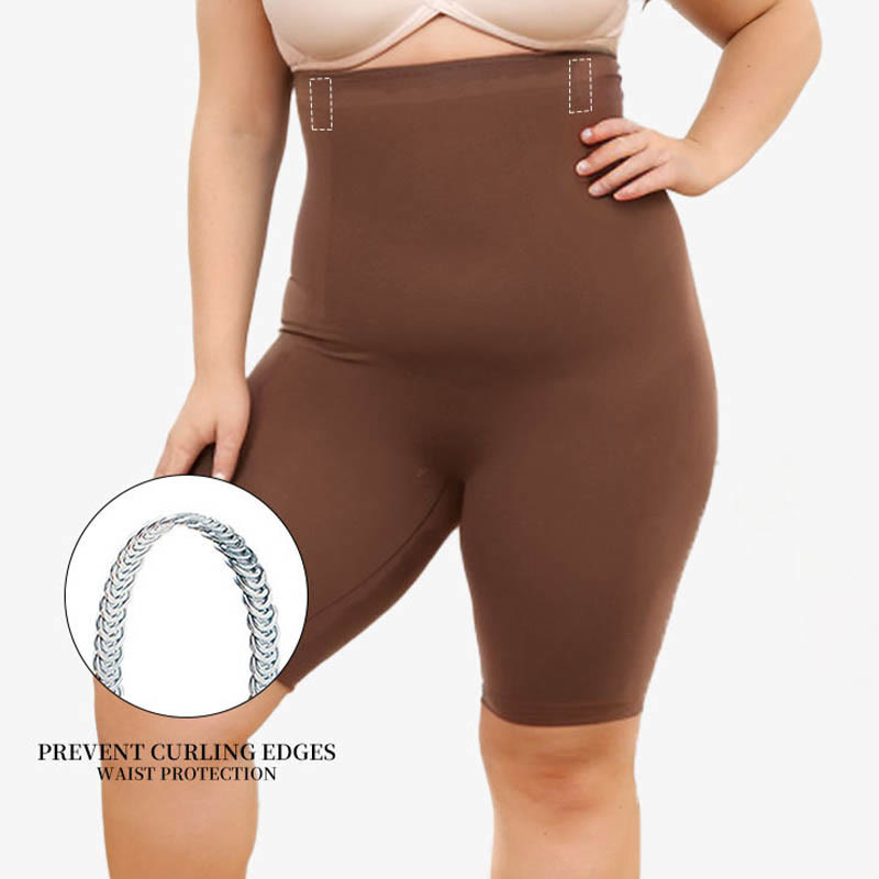 Plus Size High Waist Compression Shorts - image 9