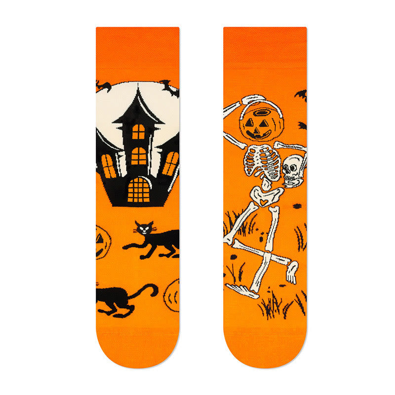 Plus Size New Halloween Crew Socks(4 Pairs) - image 6