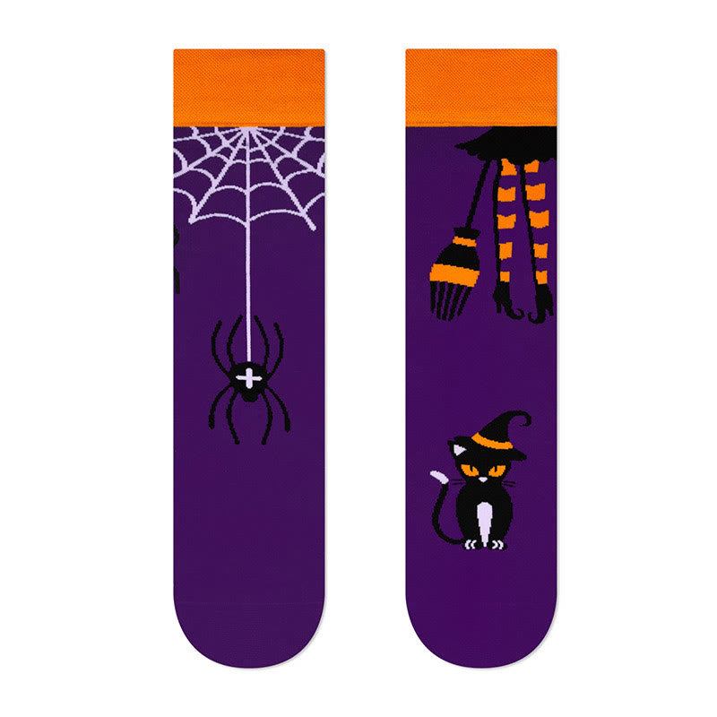 Plus Size New Halloween Crew Socks(4 Pairs) - image 9