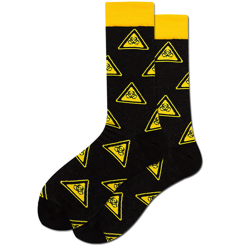 Plus Size Dollar Skull Crew Socks(4 Pairs) - image 8