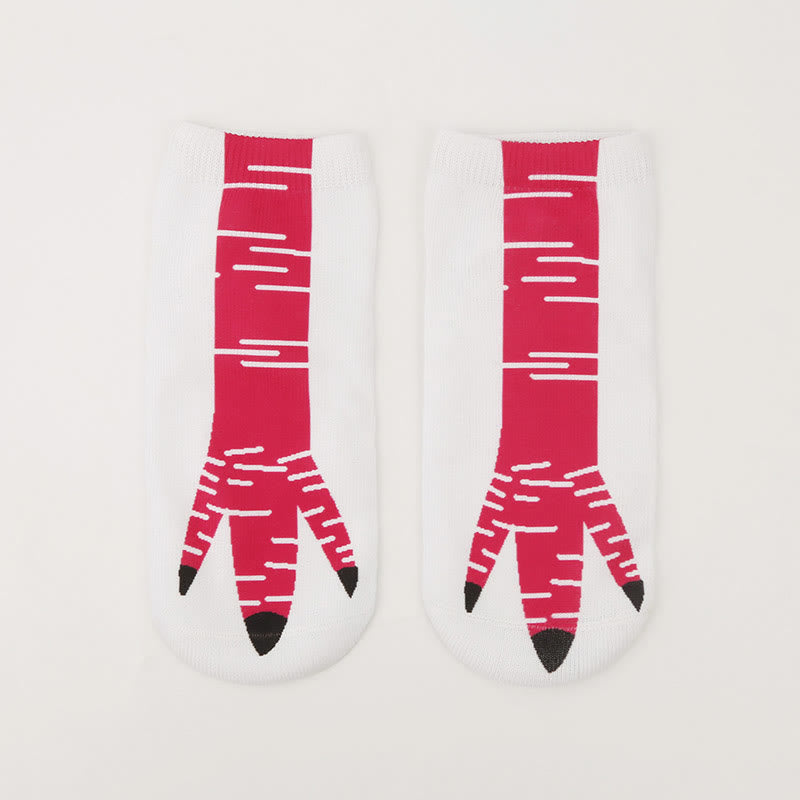 Plus Size 3D Chicken Feet Ankle Socks(4 Pairs) - image 2
