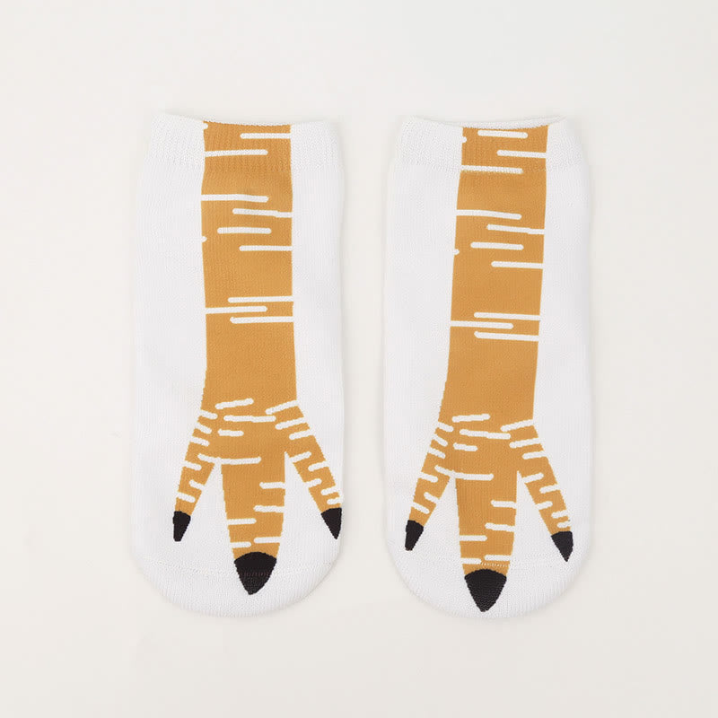 Plus Size 3D Chicken Feet Ankle Socks(4 Pairs) - image 4