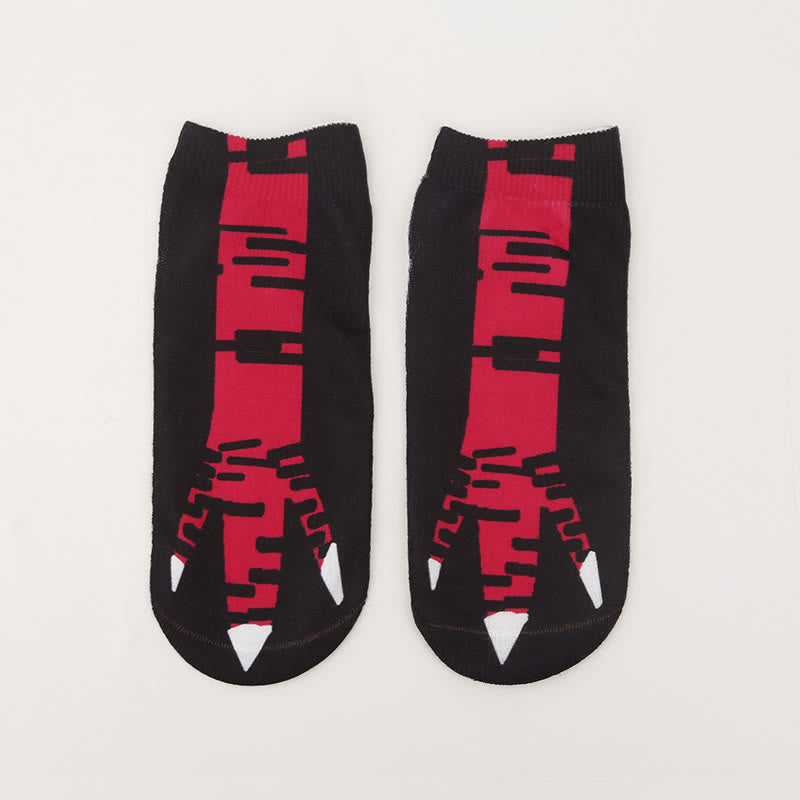 Plus Size 3D Chicken Feet Ankle Socks(4 Pairs) - image 3