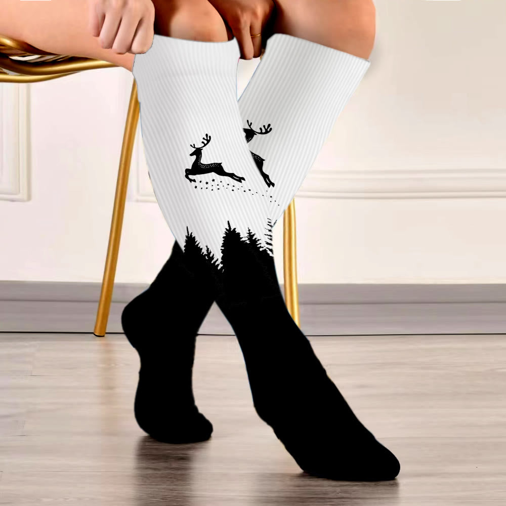 Plus Size Elk Compression Socks - image 2