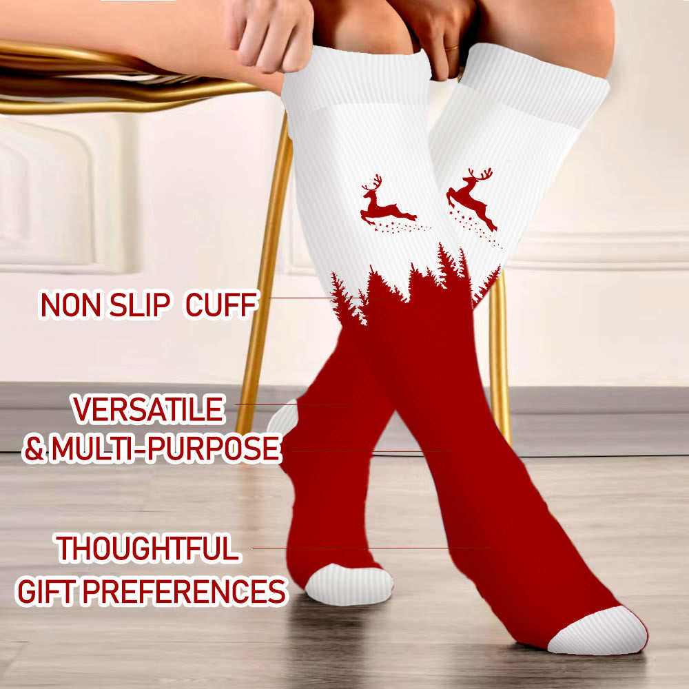 Plus Size Elk Compression Socks - image 5