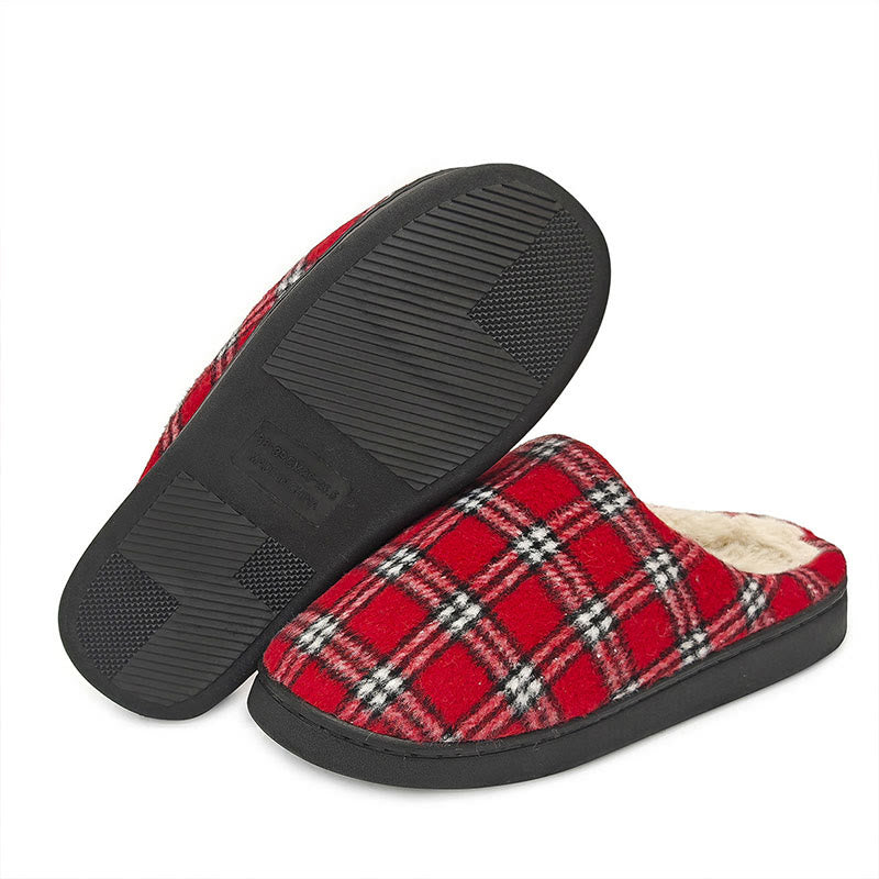 Plus Size Striped Plaid Slippers - image 5