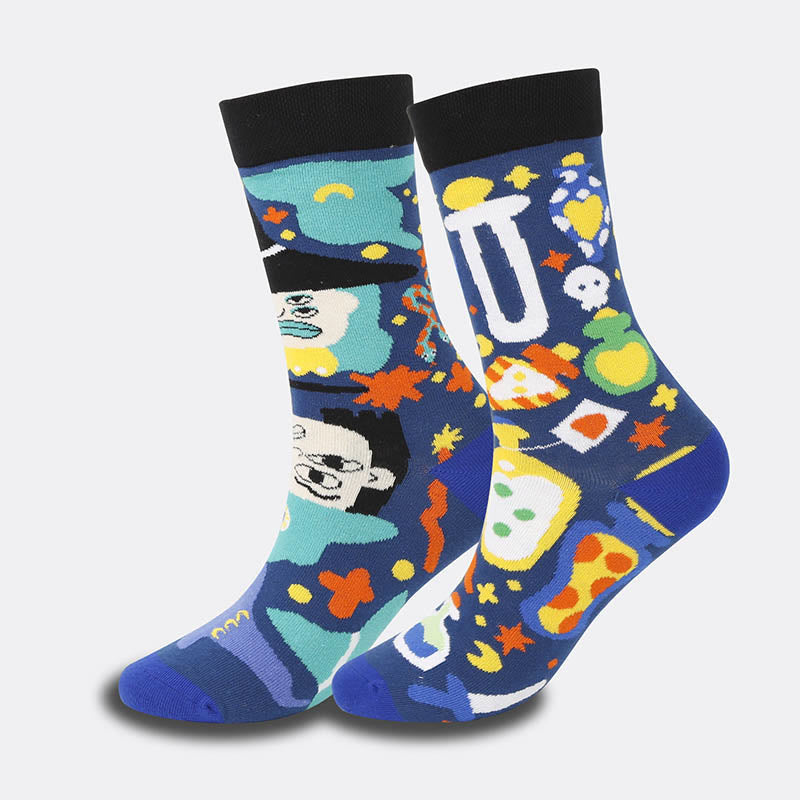 Plus Size Creative Halloween Crew Socks(4 Pairs) - image 4