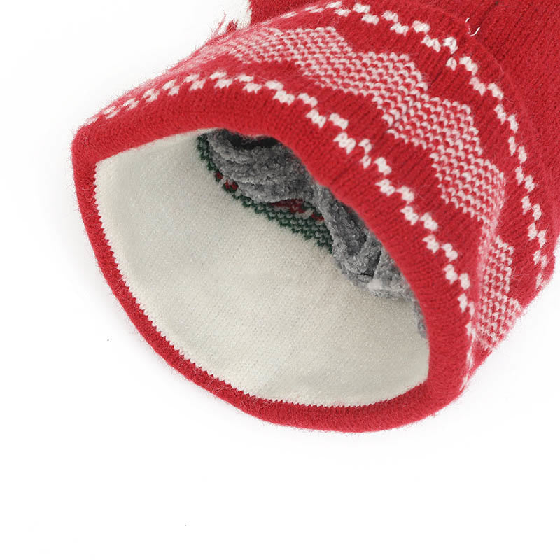 Christmas Style Beanie Scarf Gloves 3 In 1 Set - image 7