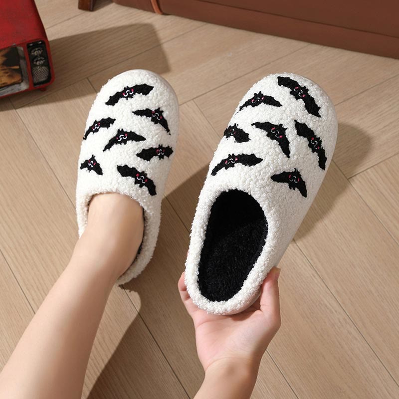 Plus Size Bat Skull Slippers - image 4