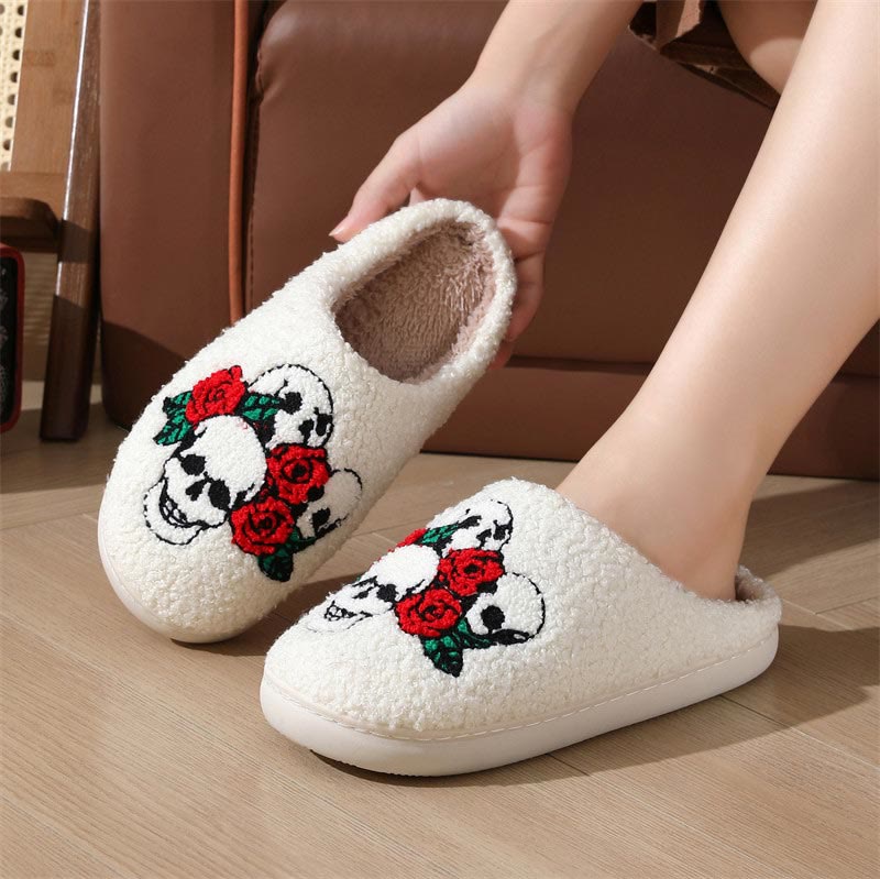 Plus Size Bat Skull Slippers - image 3