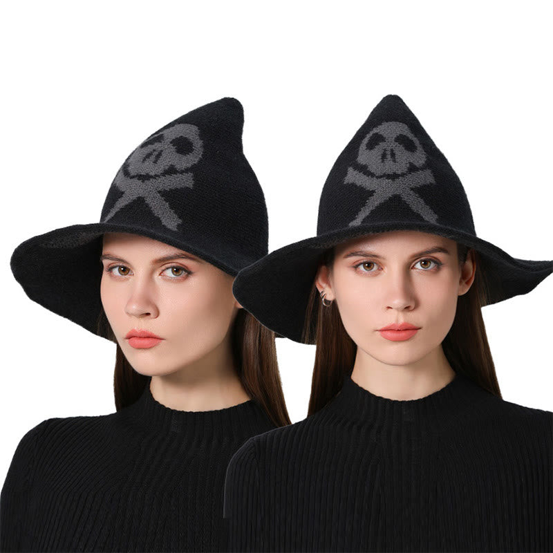 Halloween Poison Dart Skull Witch Hat - Black - One Size - image 10