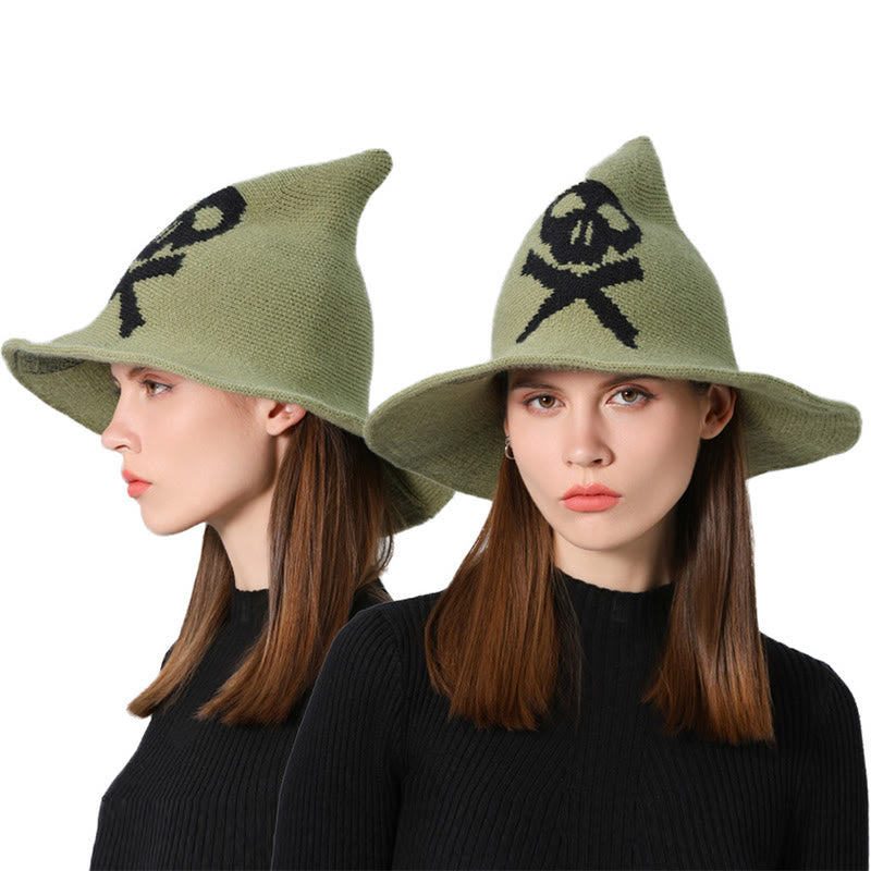 Halloween Poison Dart Skull Witch Hat - Green - One Size - image 9