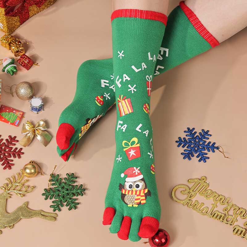 Plus Size Christmas Alignment Crew Socks(2 Pairs) - C - EU39-44(US6-10) - image 11