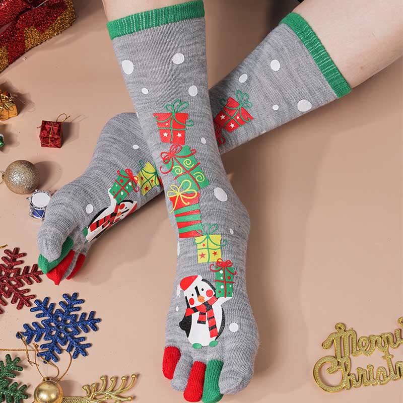 Plus Size Christmas Alignment Crew Socks(2 Pairs) - A - EU39-44(US6-10) - image 9