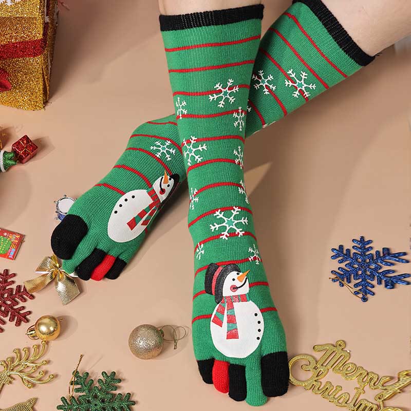 Plus Size Christmas Alignment Crew Socks(2 Pairs) - H - EU39-44(US6-10) - image 16
