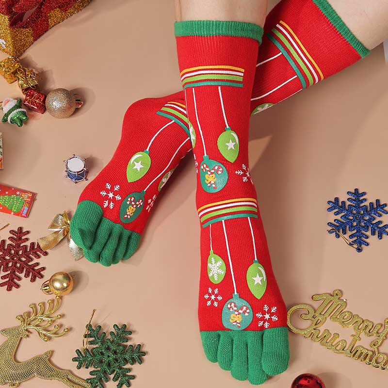 Plus Size Christmas Alignment Crew Socks(2 Pairs) - B - EU39-44(US6-10) - image 10