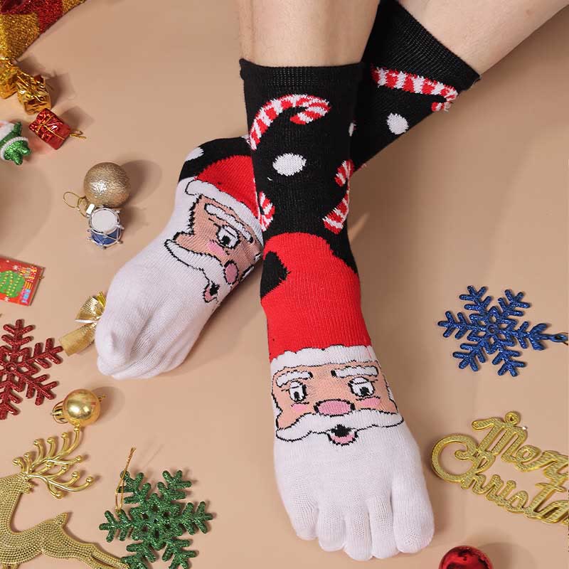 Plus Size Christmas Alignment Crew Socks(2 Pairs) - G - EU39-44(US6-10) - image 15