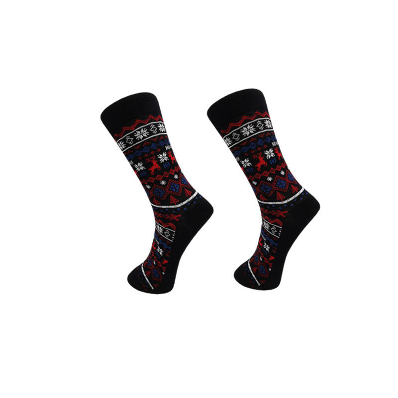 Plus Size Christmas Fashion Quarter Socks(6 Pairs) - image 2