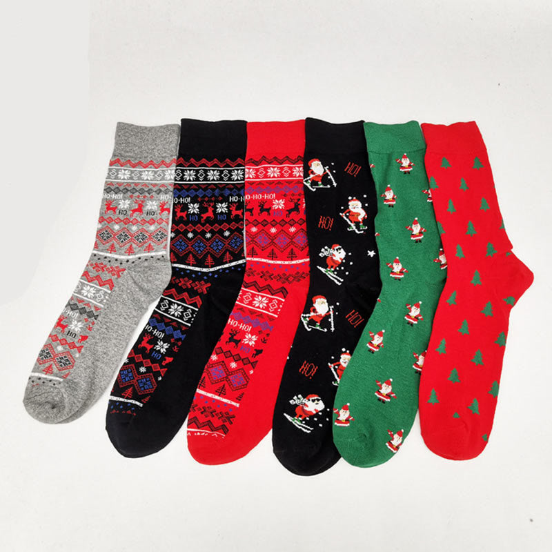 Plus Size Christmas Fashion Quarter Socks(6 Pairs) - image 14