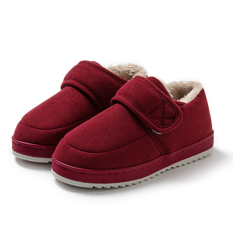 Plus Size Winter Indoor Slippers - Wine - EU44-45(US10-11) - image 11